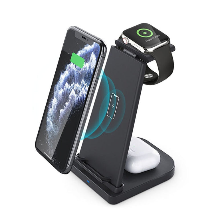 QGeeM QG-WC05 3 In 1 Portable Detachable Wireless Charger(Black) - Wireless Charger by QGeeM | Online Shopping South Africa | PMC Jewellery | Buy Now Pay Later Mobicred