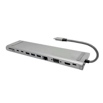 12 In 1 Multifunctional TYPE-C Extension HUB Adapter With Stand Function(THL-282) - USB HUB by PMC Jewellery | Online Shopping South Africa | PMC Jewellery | Buy Now Pay Later Mobicred