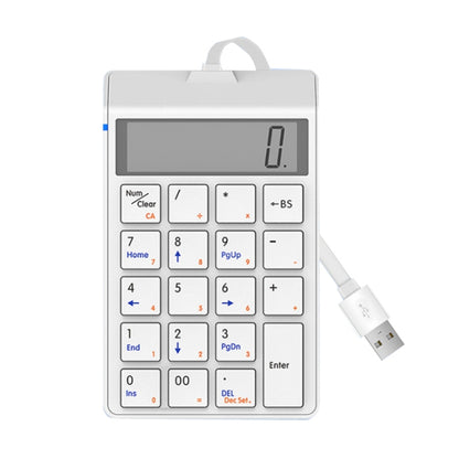 Sunreed SKB886S 19 Keys Wired Keypad With Digital USB Interface, Cable Length: 1.5m(White) - Wired Keyboard by Sunreed | Online Shopping South Africa | PMC Jewellery | Buy Now Pay Later Mobicred