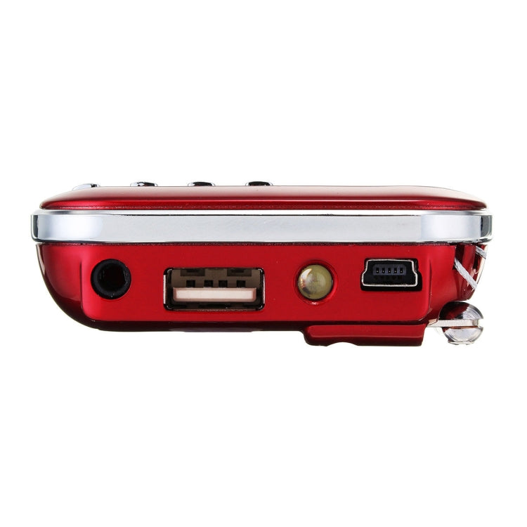 L-218AM  MP3 Radio Speaker Player Support TF Card USB with LED Flashlight Function(Red) - Radio Player by PMC Jewellery | Online Shopping South Africa | PMC Jewellery | Buy Now Pay Later Mobicred