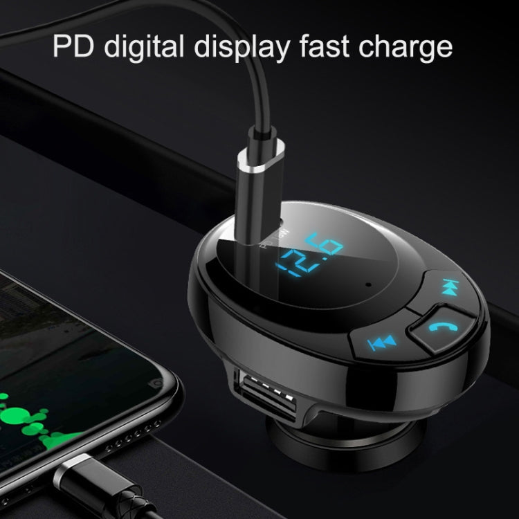 BT09 Car Bluetooth MP3 Digital Display Dual USB Charger(Black) - Bluetooth Car Kits by PMC Jewellery | Online Shopping South Africa | PMC Jewellery | Buy Now Pay Later Mobicred