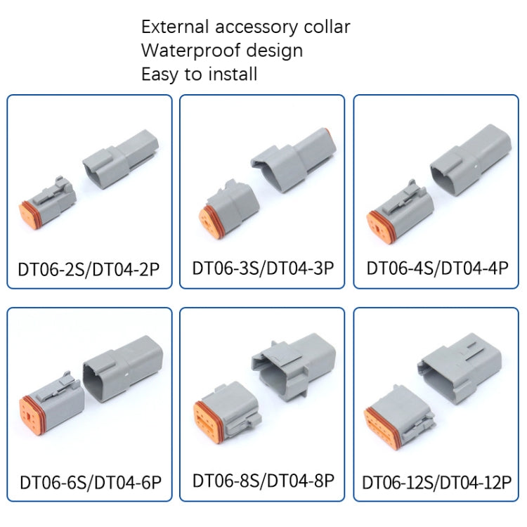 2 PCS DT04-4P / DT06-4S With Copper Car Waterproof Connector Conductive Connection Terminal - free shipping - PMC TechLife - Order now!