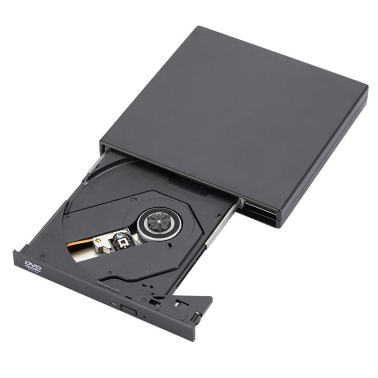 External USB2.0 DVD Optical Drive Notebook Desktop All-In-One CD Burner(Black) - Rewritable Drive by PMC Jewellery | Online Shopping South Africa | PMC Jewellery