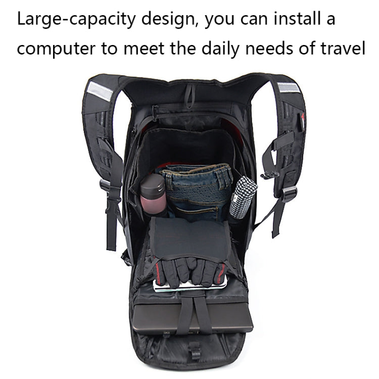 MOTOCENTRIC 11-MC-0077 Motorcycle EVA Turtle Shell Shape Riding Backpack(Red) - free shipping - PMC TechLife - Order now!