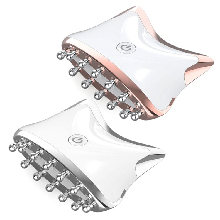 SM-2102 EMS Color Light Meridian Dredging Scraping Massager(White Gold) - free shipping - PMC TechLife - Order now!