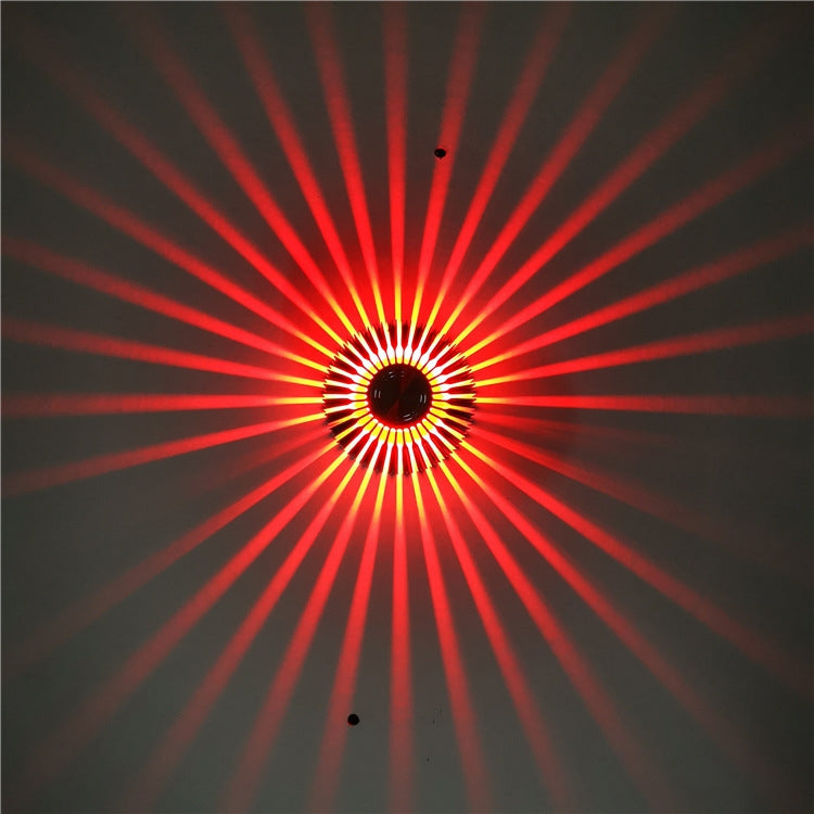 LED Aluminum Aisle Light Sunflower Corridor Lamp Decorative Light, Power source: Visible Installation 3W(Red) - Novelty Lighting by PMC TechLife | Online Shopping South Africa | PMC TechLife | Buy Now Pay Later Mobicred