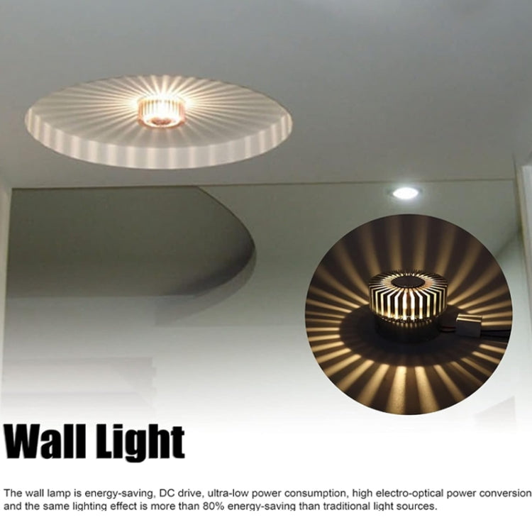 LED Aluminum Aisle Light Sunflower Corridor Lamp Decorative Light, Power source: Invisible Installation 3W(Red) - Novelty Lighting by PMC TechLife | Online Shopping South Africa | PMC TechLife | Buy Now Pay Later Mobicred