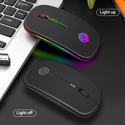 K-Snake BM110 RGB Lighting Effect Wireless Bluetooth Mouse(Black) - Wireless Mice by K-Snake | Online Shopping South Africa | PMC Jewellery