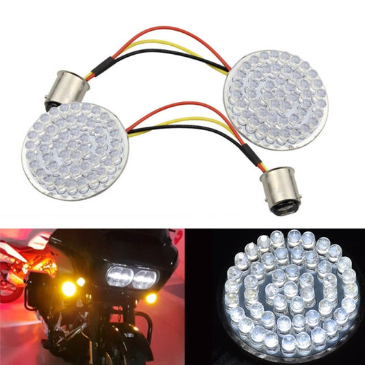 2 PCS Motorcycle LED Signal Steering Lamp For Dyna(White Light 1156 Without Lampshade) - Signal Lights by PMC Jewellery | Online Shopping South Africa | PMC Jewellery | Buy Now Pay Later Mobicred