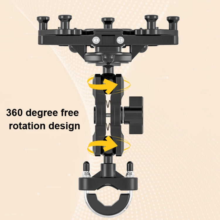 Motorcycle Bracket Crab Navigation Phone Bracket,Style： Y-type - Holder by PMC Jewellery | Online Shopping South Africa | PMC Jewellery | Buy Now Pay Later Mobicred