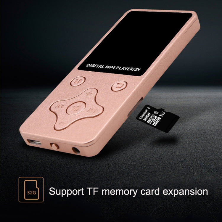 T68 Card Lossless Sound Quality Ultra-thin HD Video MP4 Player(Rose Gold) - MP4 Player by PMC Jewellery | Online Shopping South Africa | PMC Jewellery | Buy Now Pay Later Mobicred