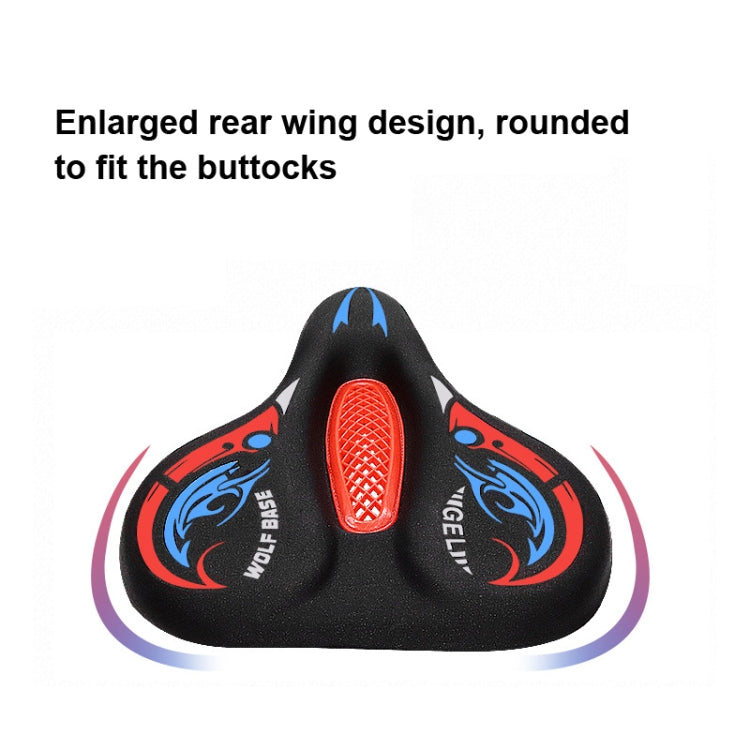 Bicycle Seat Cover Thickened Silicone Shock-absorbing Saddle Cover(Blue) - Bicycle Saddle by PMc TechLife | Online Shopping South Africa | PMc TechLife | Buy Now Pay Later Mobicred