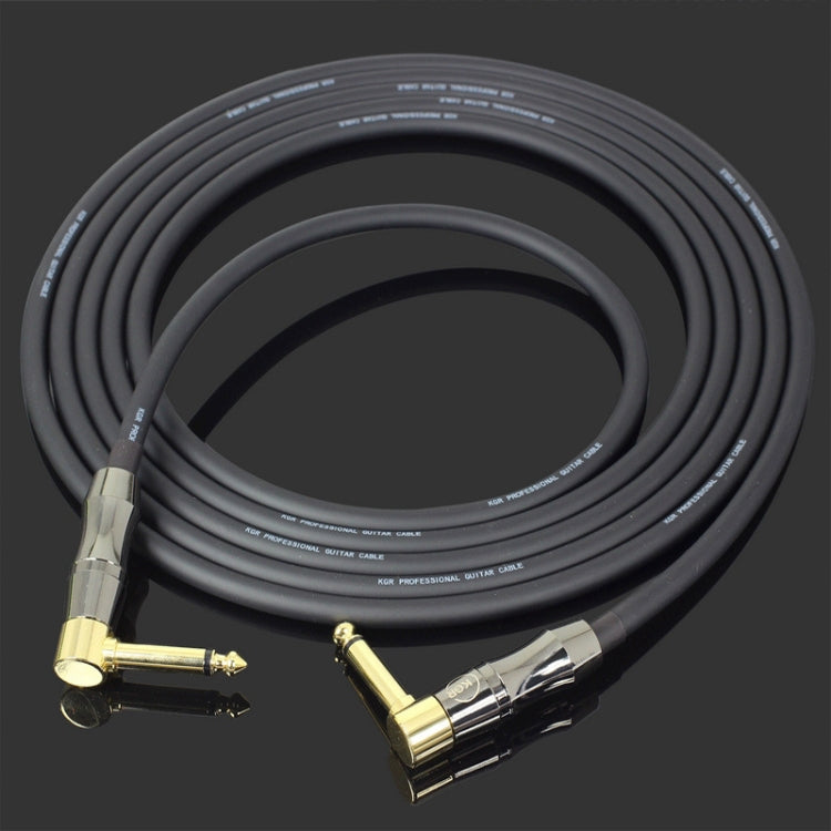 KGR Guitar Cable Keyboard Drum Audio Cable, Specification: 1m(Double Elbow Jack) - Instrument Audio Cables by KGR | Online Shopping South Africa | PMC Jewellery | Buy Now Pay Later Mobicred