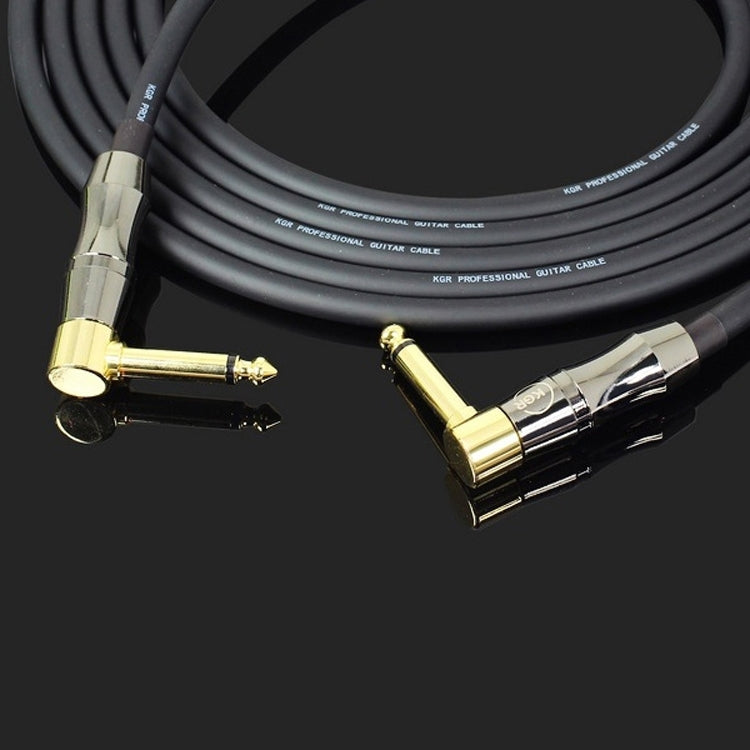 KGR Guitar Cable Keyboard Drum Audio Cable, Specification: 20m(Double Elbow Jack) - Instrument Audio Cables by KGR | Online Shopping South Africa | PMC Jewellery | Buy Now Pay Later Mobicred