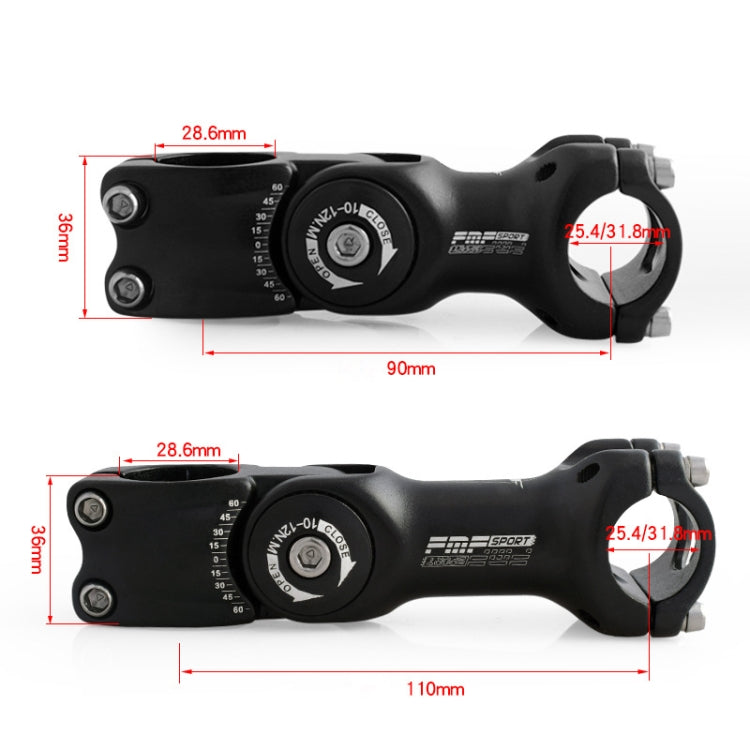 FMFXTR Mountain Bike Adjustable Angle Handlebar Riser, Specification: 31.8x110mm - Bicycle Grips by FMFXTR | Online Shopping South Africa | PMc TechLife | Buy Now Pay Later Mobicred
