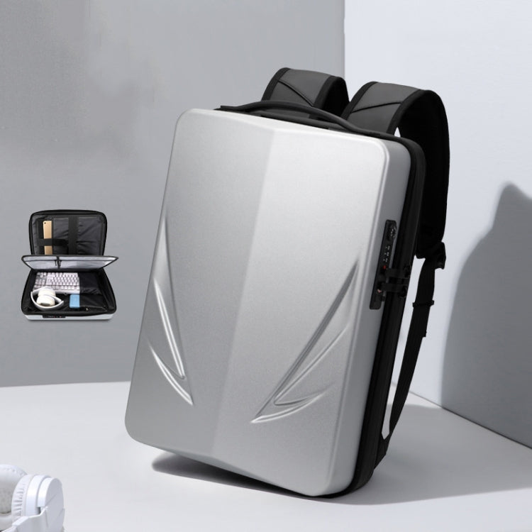 PC Hard Shell Computer Bag Gaming Backpack For Men, Color: Single-layer Silver - Backpack by PMC Jewellery | Online Shopping South Africa | PMC Jewellery | Buy Now Pay Later Mobicred