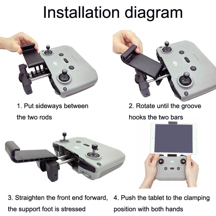RC Tablet Extension Bracket For DJI Mavic 3 / Air 2 / Air 2S / Mini 2, Style: Large+Micro Line - Holder Series by PMC TechLife | Online Shopping South Africa | PMC TechLife
