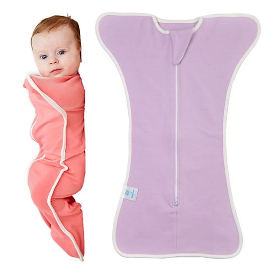 Insular Baby Cotton Quilt Newborn Swaddle Sleeping Bag Blanket, Size: 60cm For 0-3 Months(Purple) - Sleeping Bag by Insular | Online Shopping South Africa | PMC Jewellery | Buy Now Pay Later Mobicred