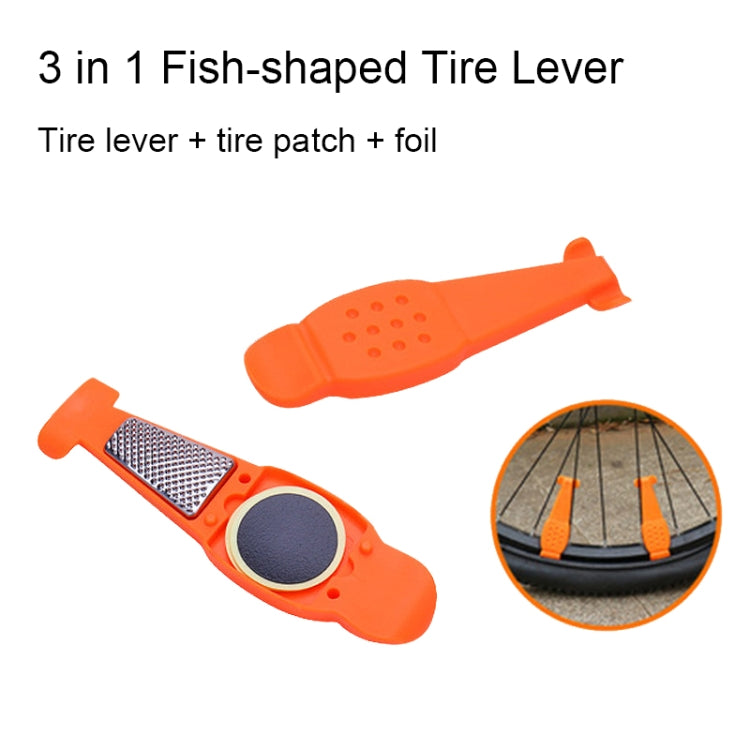 Multifunctional Bicycle Tire Changing Tool, Color: Black+5 Tire Patches - free shipping - PMc TechLife - Order now!