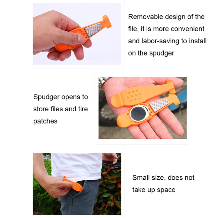 Multifunctional Bicycle Tire Changing Tool, Color: Black+5 Tire Patches - free shipping - PMc TechLife - Order now!