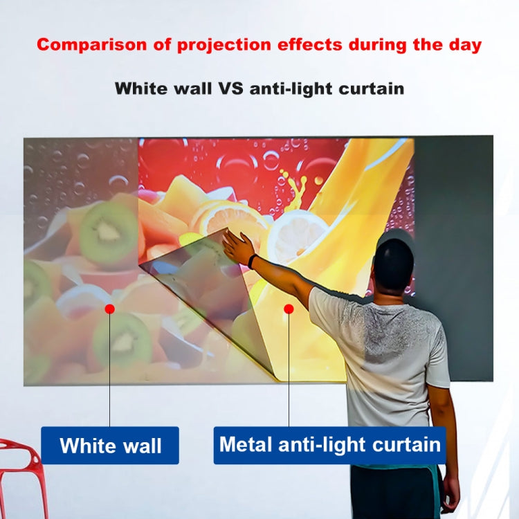 Folding Metal Anti-Light HD Projection Curtain, Size: 72 inch 16:9 159x90cm - free shipping - PMC TechLife - Order now!
