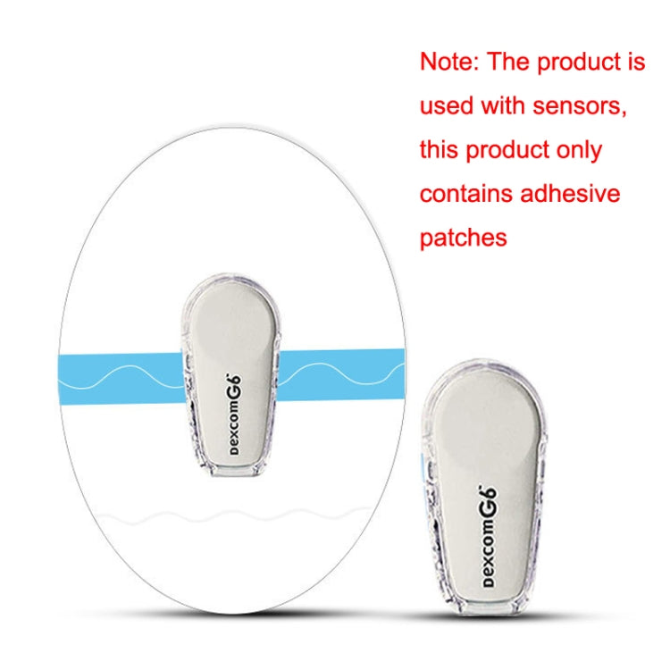 10 PCS 048 Blood Glucose Monitoring Probe Stickers Sweat-proof Sensor Adhesive Patch(Transparent) - Others by PMC TechLife | Online Shopping South Africa | PMC TechLife