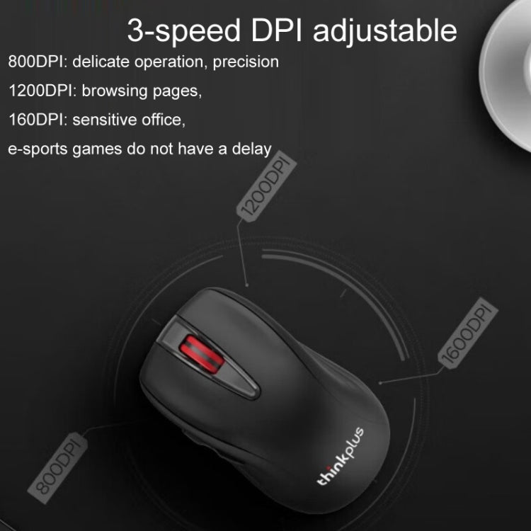 Lenovo Thinkplus High-Precision Wireless Mouse Ergonomic Design Gaming Office Mouse(WL200PRO) - Wireless Mice by Lenovo | Online Shopping South Africa | PMC Jewellery | Buy Now Pay Later Mobicred