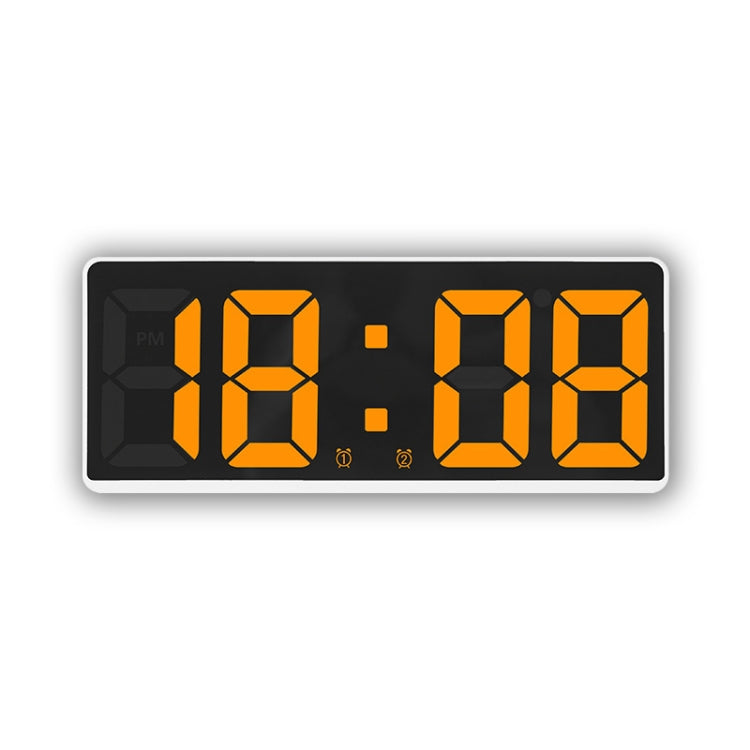 LED Bedside Alarm Clock Battery Plug-In Dual-Purpose Clock(Orange) - free shipping - PMc TechLife - Order now!