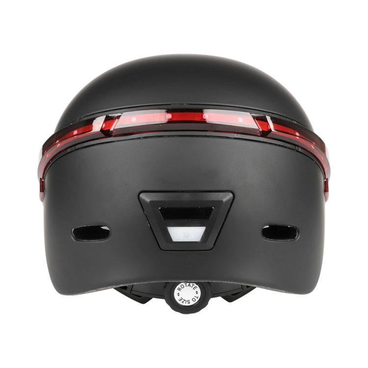 Cycling Helmet Ultralight Bicycle Helmet with Warning Light Remote Control(Black) - Protective Helmet & Masks by PMC TechLife | Online Shopping South Africa | PMC TechLife | Buy Now Pay Later Mobicred