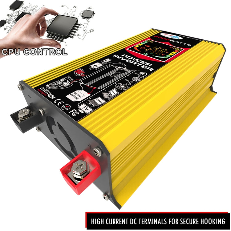 Tang 3 Generations Home Solar Generator Inverter+30A Controller+18W 12V Solar Panel, Specification: Yellow 12V To 110V - Modified Square Wave by PMC Jewellery | Online Shopping South Africa | PMC Jewellery | Buy Now Pay Later Mobicred