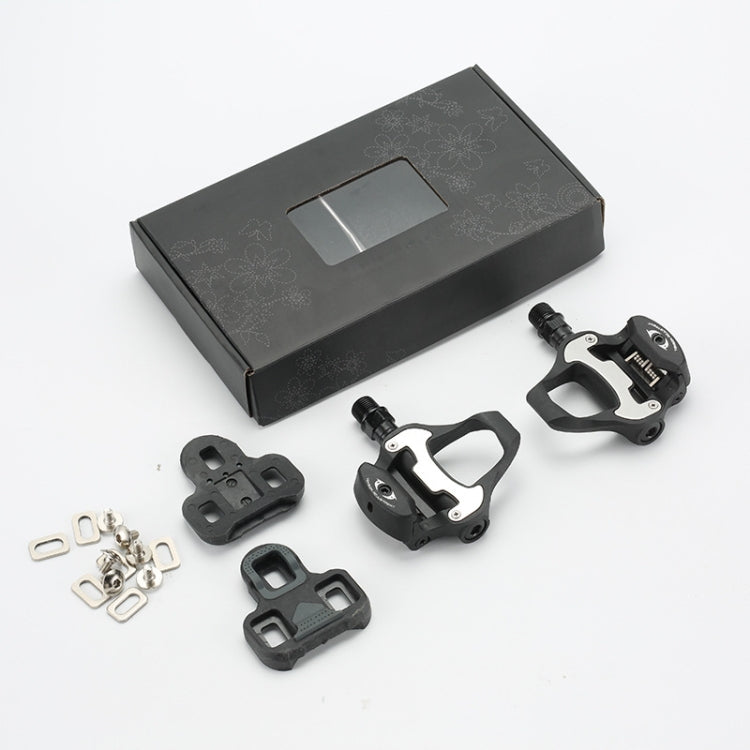 RACEWORK 01455 Road Bike Self-locking Pedals(Black) - Pedals by PMc TechLife | Online Shopping South Africa | PMc TechLife | Buy Now Pay Later Mobicred