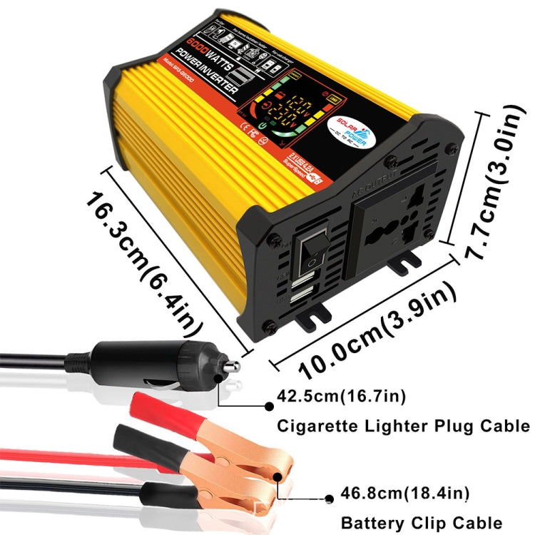 Saga 3 Generations Home Solar Generator Inverter+30A Controller+18W 12V Solar Panel, Specification: Yellow 12V To 220V - Modified Square Wave by PMC TechLife | Online Shopping South Africa | PMC TechLife | Buy Now Pay Later Mobicred