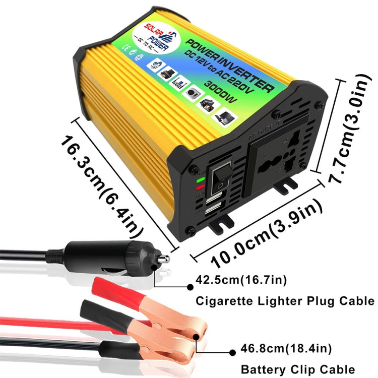 Saga Generation 1 Home Solar Generator Inverter+30A Controller+18W 12V Solar Panel, Specification: Yellow 12V To 110V - Modified Square Wave by PMC Jewellery | Online Shopping South Africa | PMC Jewellery | Buy Now Pay Later Mobicred