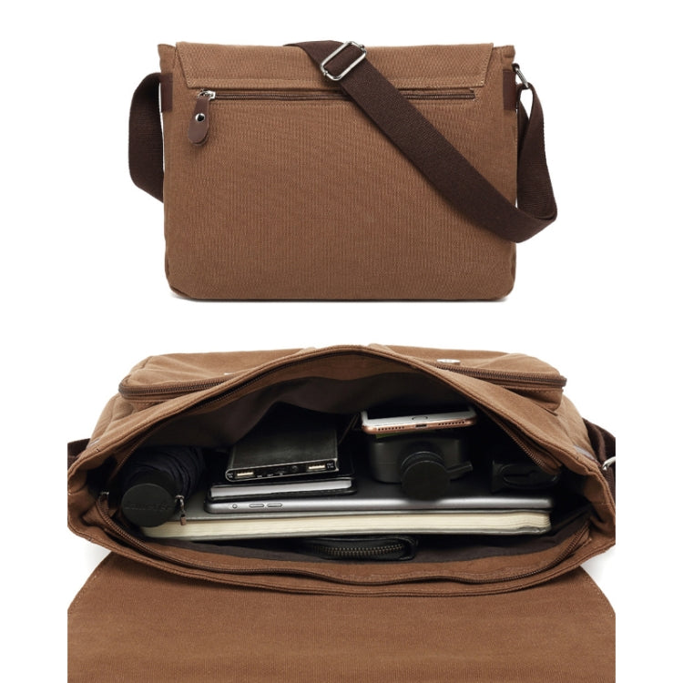 AUGUR Men Single-shoulder Crossbody Messenger Canvas Bag(Black) - free shipping - PMC TechLife - Order now!