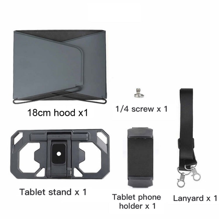 RCSTQ Remote Control Tablet Holder for DJI Mini 3 Pro/Mavic 3 /Mini SE,Style: With Lanyard &18cm Hood - Holder Series by RCSTQ | Online Shopping South Africa | PMC Jewellery | Buy Now Pay Later Mobicred