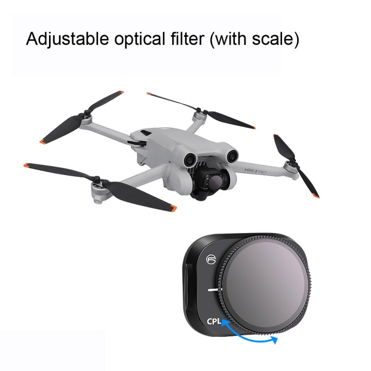 RCSTQ Aluminum Alloy Adjustable Filter Accessories for DJI Mini 3 Pro,Style: ND8 - Other by RCSTQ | Online Shopping South Africa | PMC TechLife | Buy Now Pay Later Mobicred
