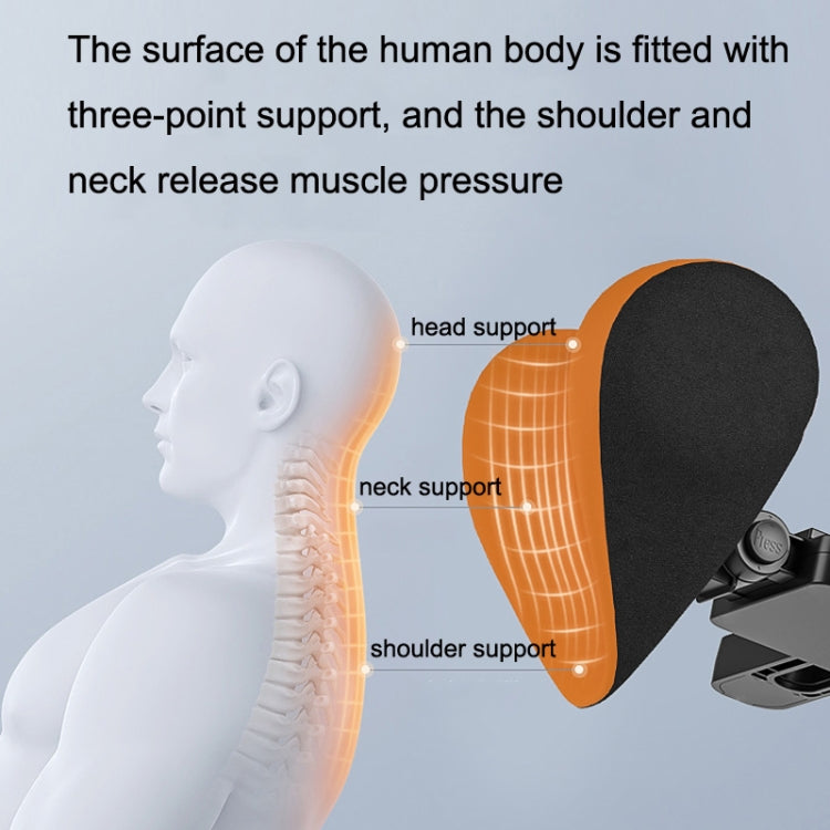 A09 Car Seat Headrest Memory Foam Comfortable Neck Pillow, Style: With Stand  (Orange) - free shipping - PMC TechLife - Order now!