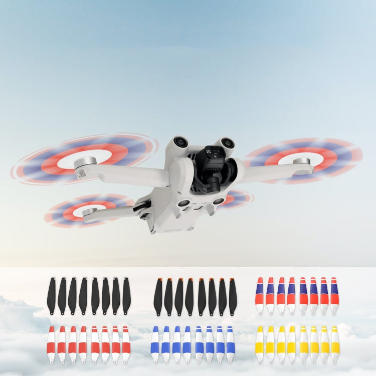 8 PCS 6030F Double Sided Colorful Low Noise Wing Propellers For DJI Mini 3 Pro, Color: White Blue - DIY Propeller by PMC TechLife | Online Shopping South Africa | PMC TechLife