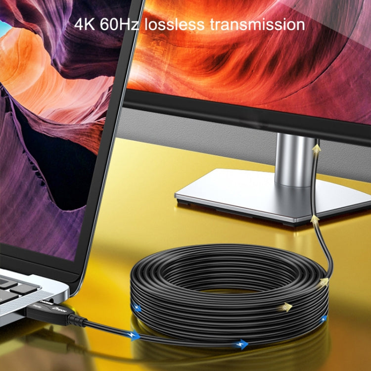 DTECH HDMI 2.0 Version Fiber Optical Line 4K 60Hz Large Screen TV Engineering Wiring, Length: 50m - free shipping - PMC Jewellery - Order now!