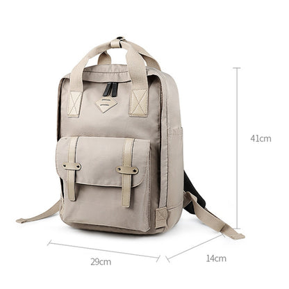 SJ05 Multifunctional Waterproof Laptop Bag, Size: 13 inch-15.6 inch(Khaki) - Backpack by PMC Jewellery | Online Shopping South Africa | PMC Jewellery | Buy Now Pay Later Mobicred