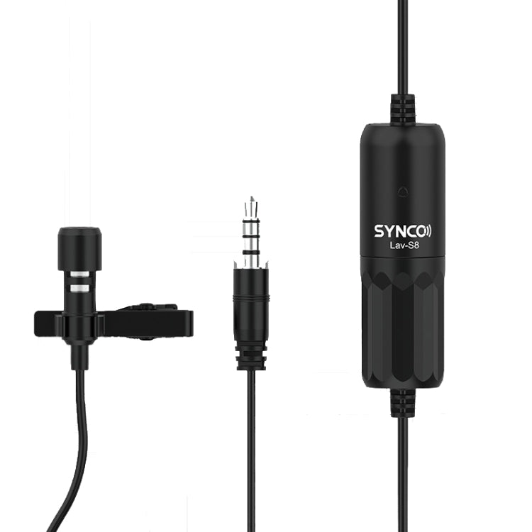 SYNCO S8 Lavalier Live Wired Microphone, Spec: Black + Type-C - Microphone by SYNCO | Online Shopping South Africa | PMC Jewellery | Buy Now Pay Later Mobicred