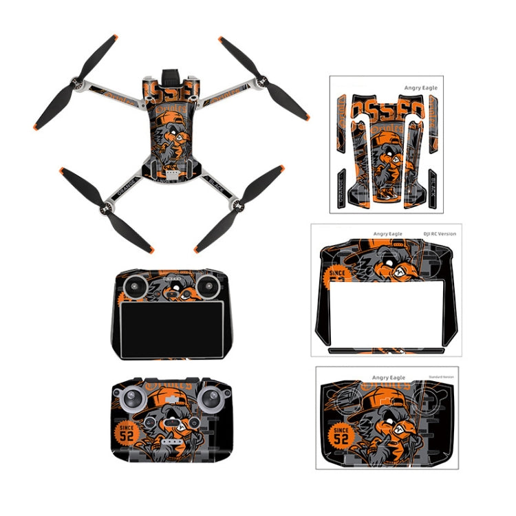 Sunnylife Drone+Remote Control Protective Sticker For DJI Mini 3 Pro RC Version(Irimitent Eagle) - Stickers by Sunnylife | Online Shopping South Africa | PMC TechLife | Buy Now Pay Later Mobicred