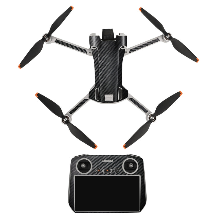 Sunnylife Drone+Remote Control Protective Sticker For DJI Mini 3 Pro RC Version(Carbon Black) - Stickers by Sunnylife | Online Shopping South Africa | PMC TechLife | Buy Now Pay Later Mobicred