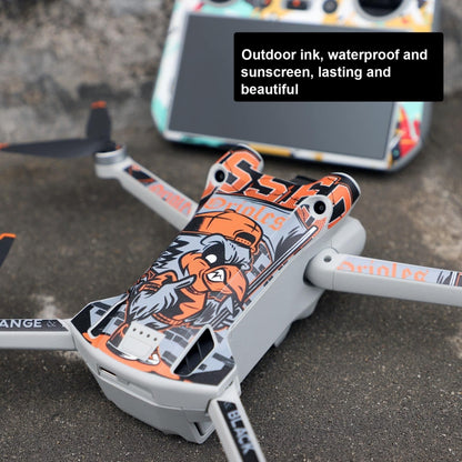 Sunnylife Drone+Remote Control Protective Sticker For DJI Mini 3 Pro RC Version(Aurora Red) - Stickers by Sunnylife | Online Shopping South Africa | PMC Jewellery | Buy Now Pay Later Mobicred