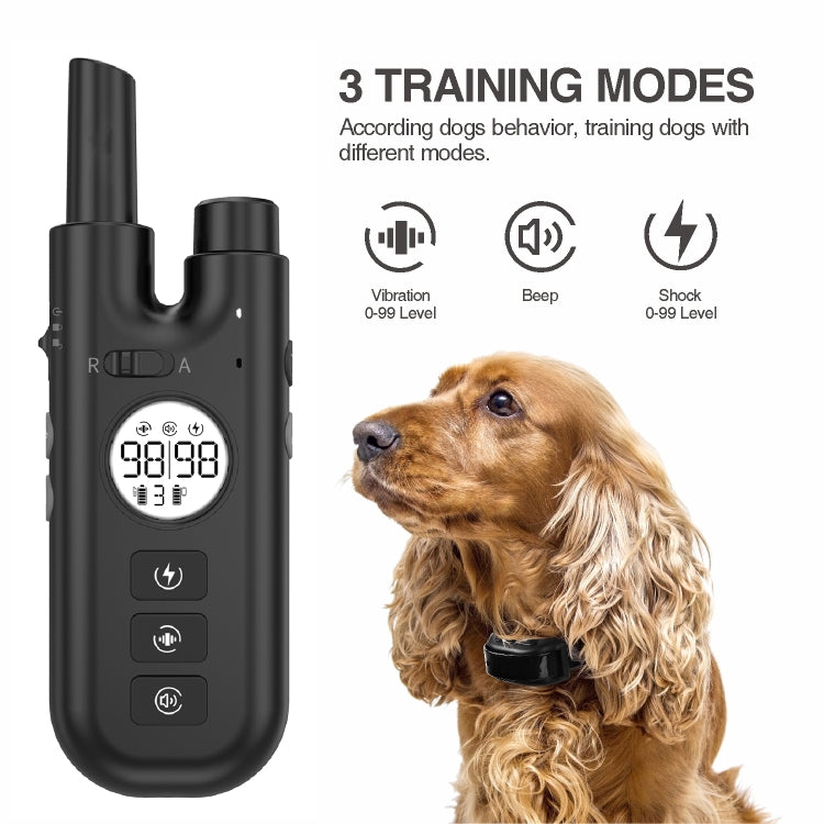 Intelligent Remote Control Dog Trainer Automatic Barking Stop Collar(Black) - Training Aids by PMC TechLife | Online Shopping South Africa | PMC TechLife | Buy Now Pay Later Mobicred