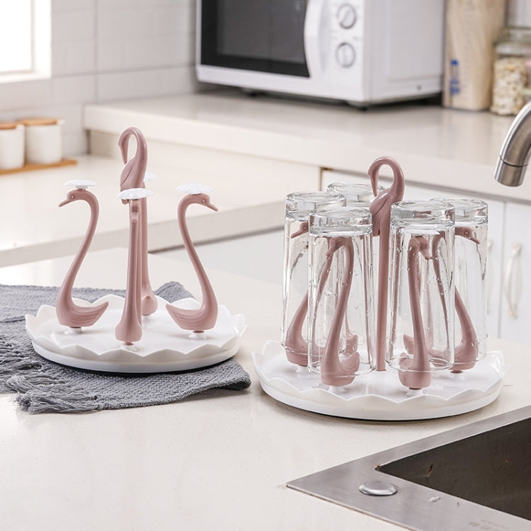 Home Portable Drainer Cup Holder With Rotatable Tray, Specification: Four Cups(Purple) - Shelf by PMC TechLife | Online Shopping South Africa | PMC TechLife | Buy Now Pay Later Mobicred