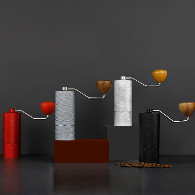 CNC Stainless Steel Hand Crank Coffee Bean Grinder, Specification: Hexagon Gray - free shipping - PMC TechLife - Order now!