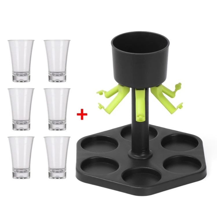 Bar Party 6 Cups Wine Dispenser Wine Pourer Drink Dispenser(6 Cups+Holder) - Drinking Tools by PMC TechLife | Online Shopping South Africa | PMC TechLife