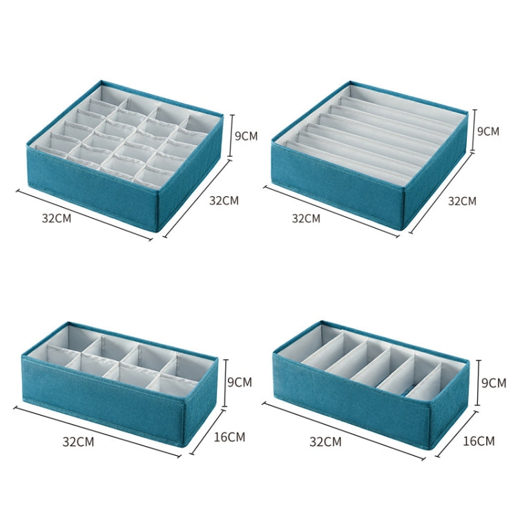 Foldable Drawer Clothes Storage Box, Spec: 8 Grids (Green) - Storage Boxes by PMC TechLife | Online Shopping South Africa | PMC TechLife