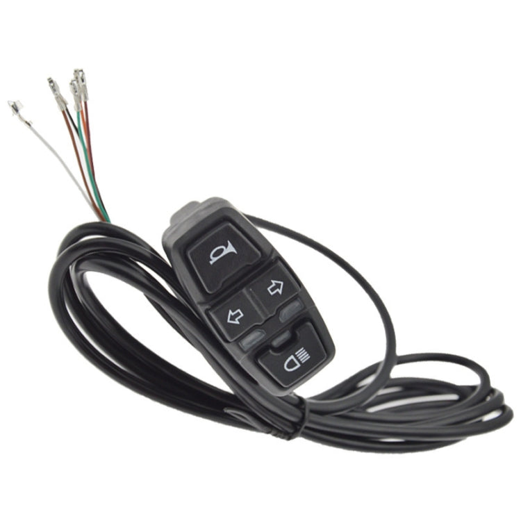 3 In 1 Switch Mountain Car Skateboard Horn Headlights Turn Switch(36V) - Electrical Instruments by PMC TechLife | Online Shopping South Africa | PMC TechLife | Buy Now Pay Later Mobicred